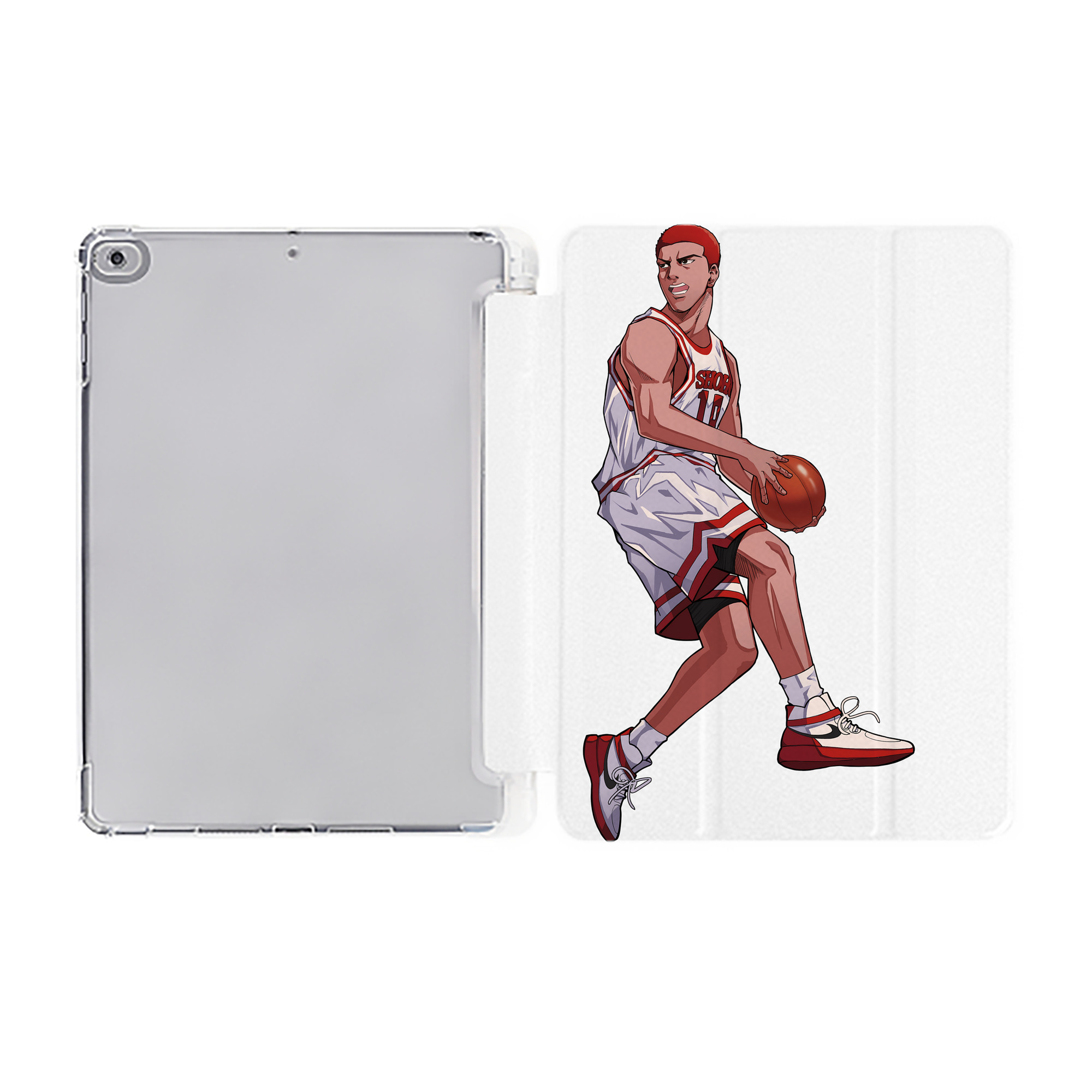 （画像用） SLAM DUNK／スラムダンク IPad ケース ペン収納付き 三つ折りスタンド PUレザー×シリコン 対応機種9.5/10.5/10.9インチ